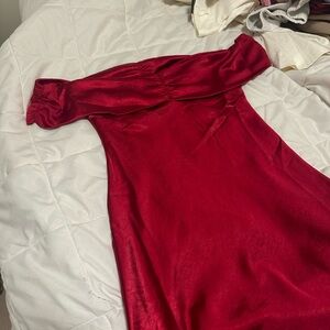 Princess Polly Off The Shoulder Dress In Red